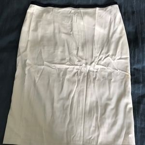 Emporio Armani off white skirt w/black trim size10